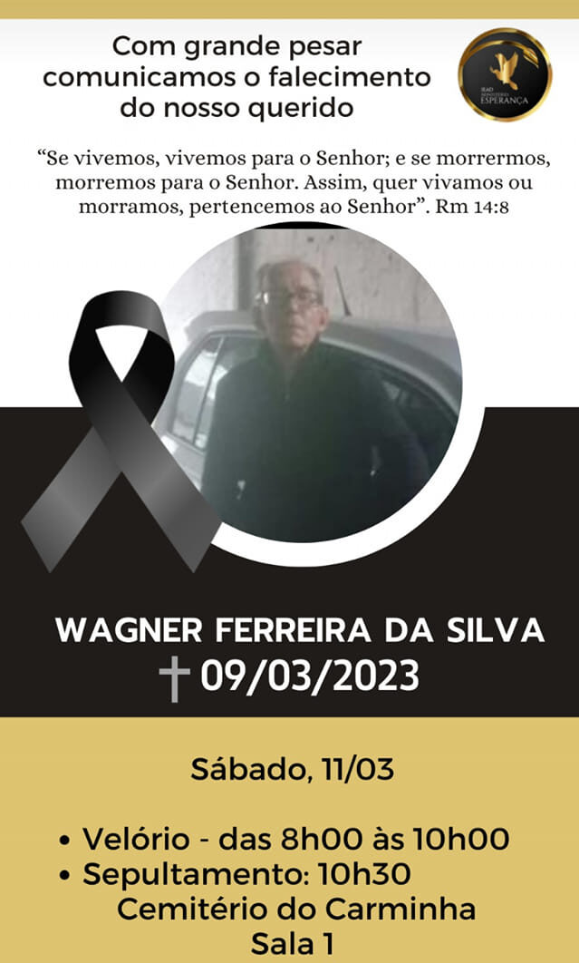 comunicado sobre a morte de Wagner