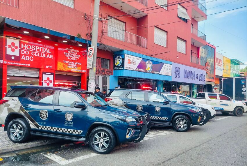 GCM e PM realizam operação contra roubo e furto de celulares em Sto.André