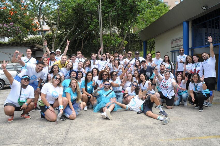 voluntários na Hamburgada