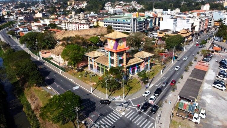 vista aérea de ribeirão pires