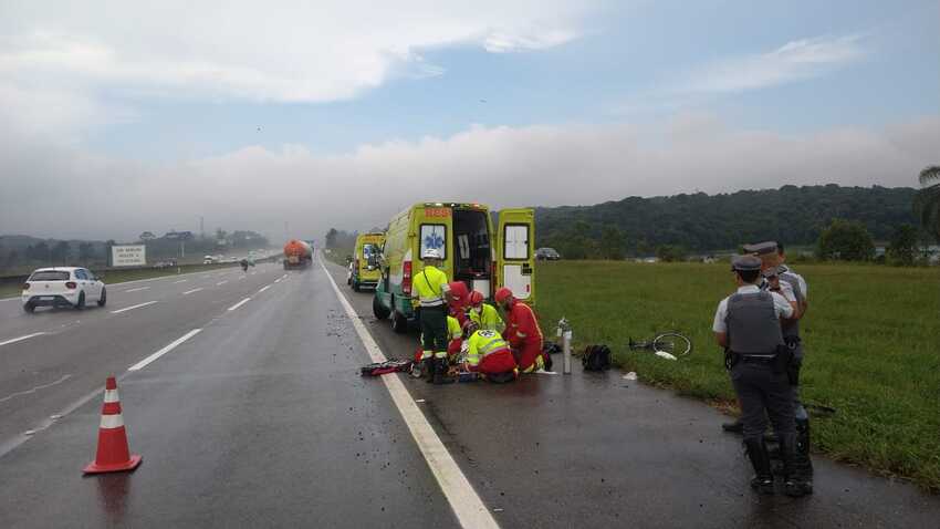 ciclista morre com raio