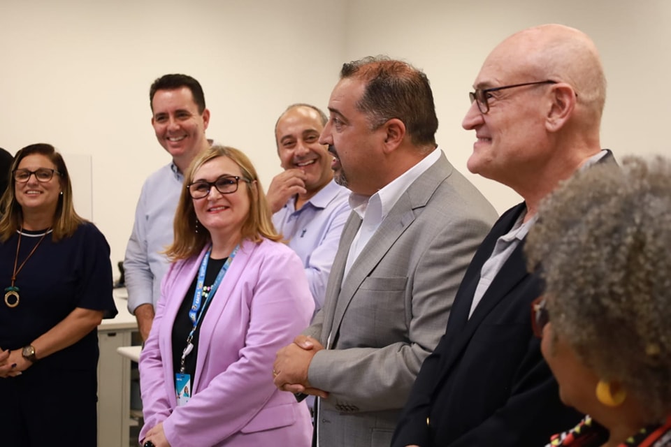 inauguração de loja da Caixa em Santo André 