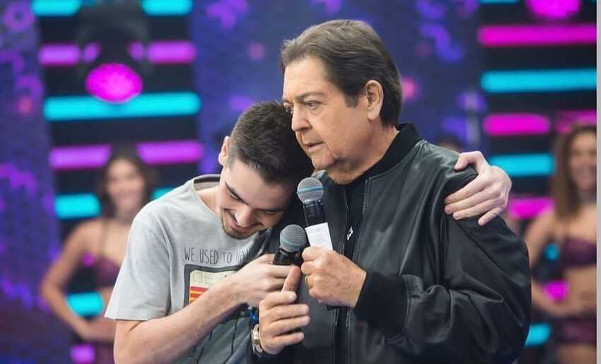 Faustão e filho João Guilherme