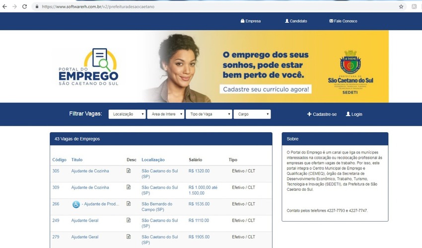 vagas de emprego