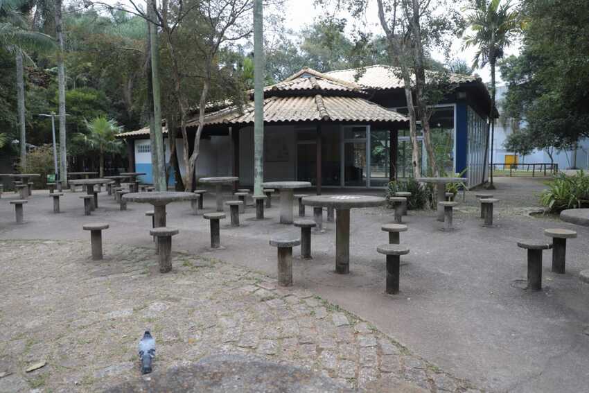 espaço da lanchonete no parque Celso Daniel