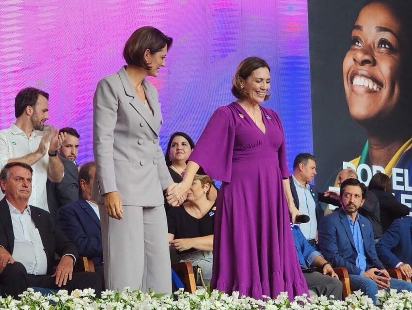 Michelle Bolsonaro e Rosana Valle