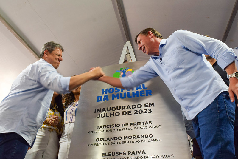 Vídeos: Com Tarcísio, Orlando Morando entrega Hospital da Mulher de S.Bernardo