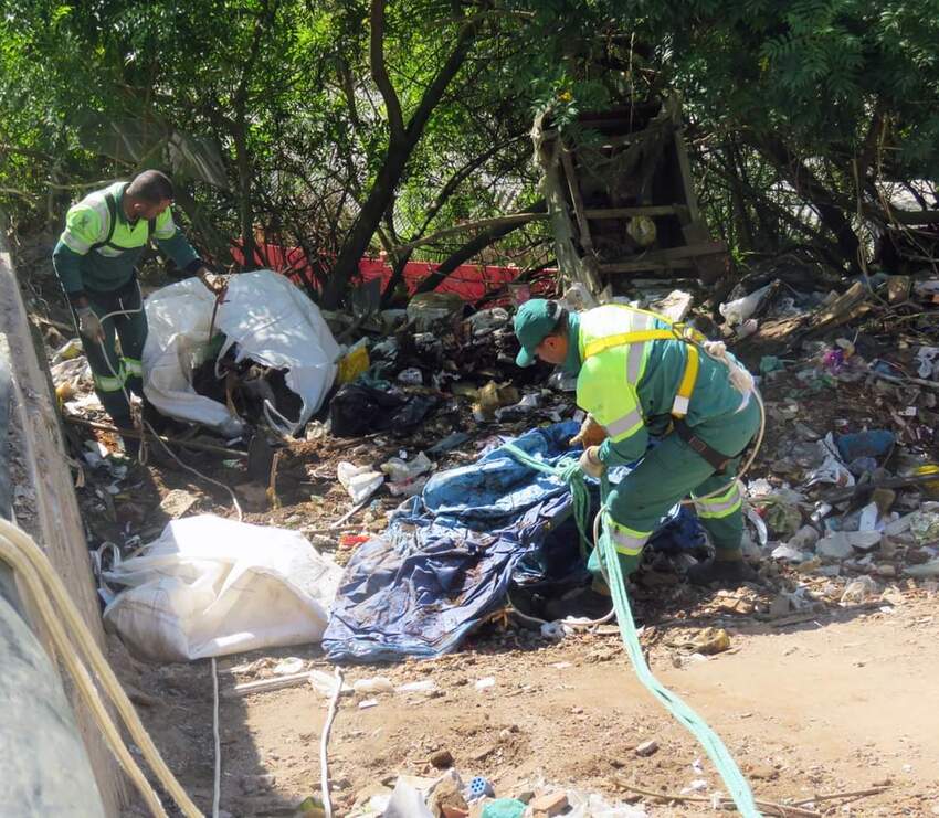 descarte irregular em Santo André 