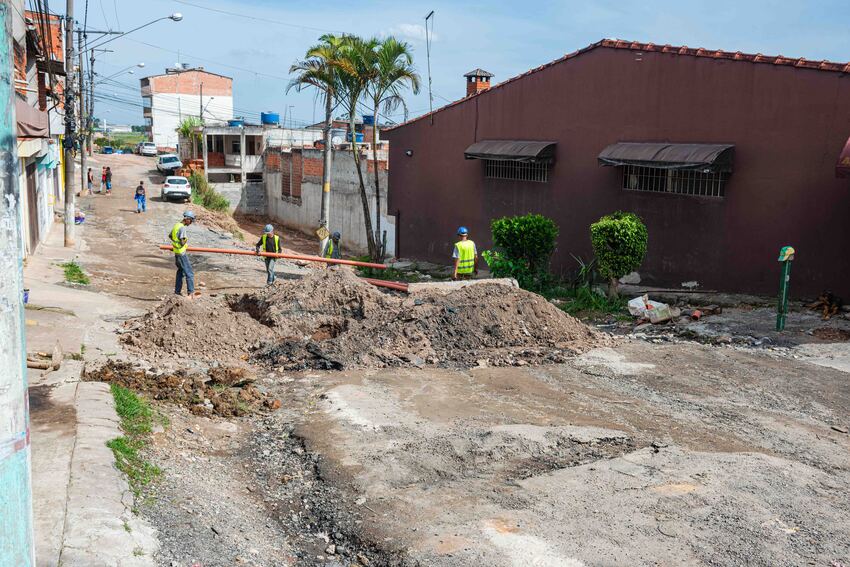 Obras no Jardim das Oliveiras