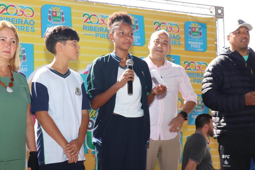 Abertura do Festival Estudantil do Futuro em Ribeirão Pires