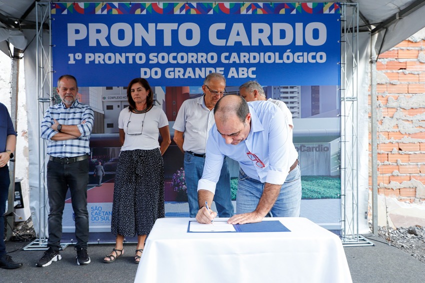 Auricchio inicia construção do Pronto Cardio, o 1º PS cardiológico do ABCD