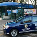 viatura na escola de Diadema