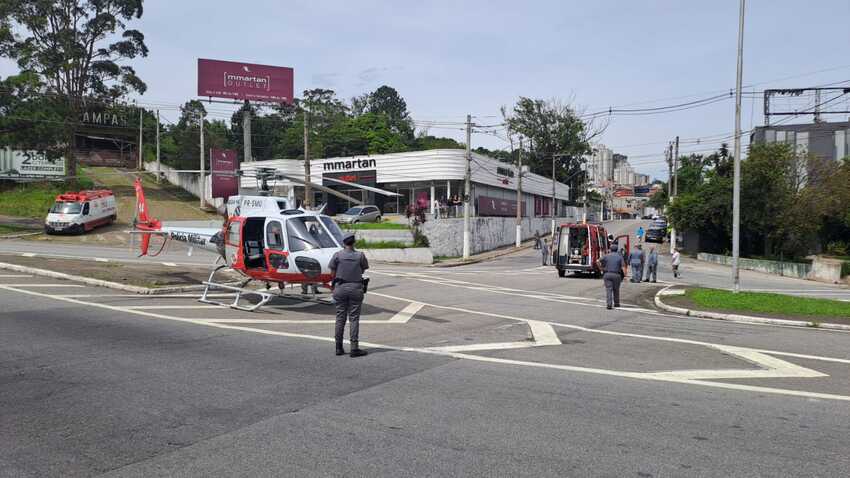 helicóptero Água da PM em São Bernardo