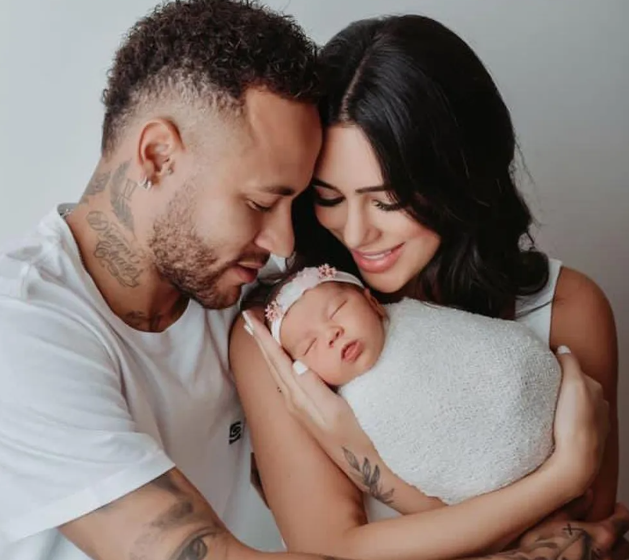 neymar - bruna e filha