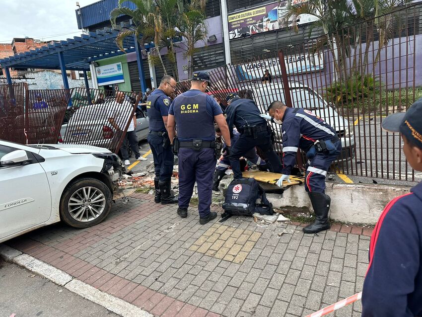 acidente de carro em Diadema