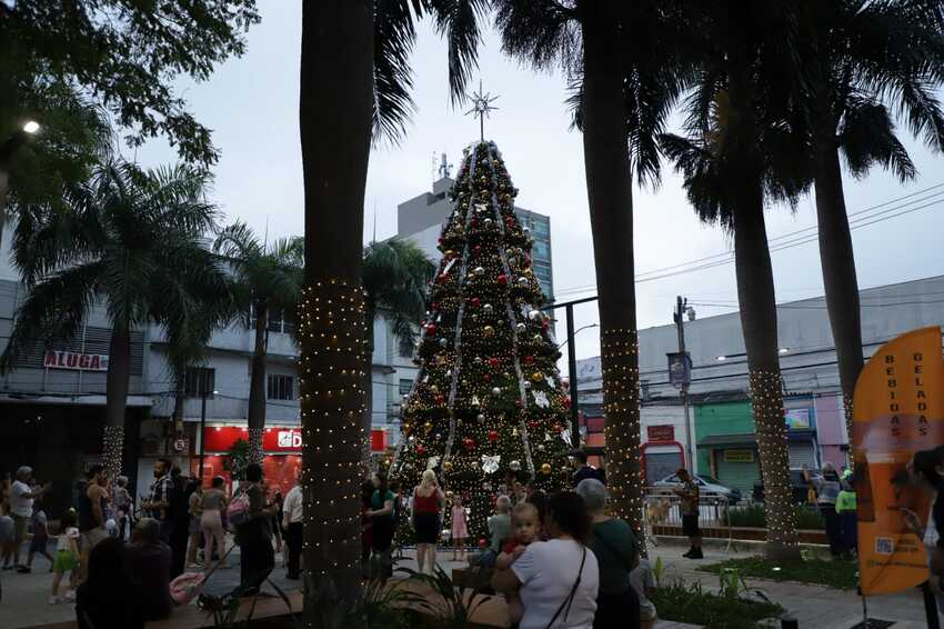 Vídeo: Árvore de Natal, Papai Noel e Giulia Olliver levam a magia a S.Caetano