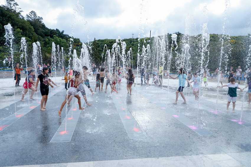 Chafariz no Parque Chico Mendes