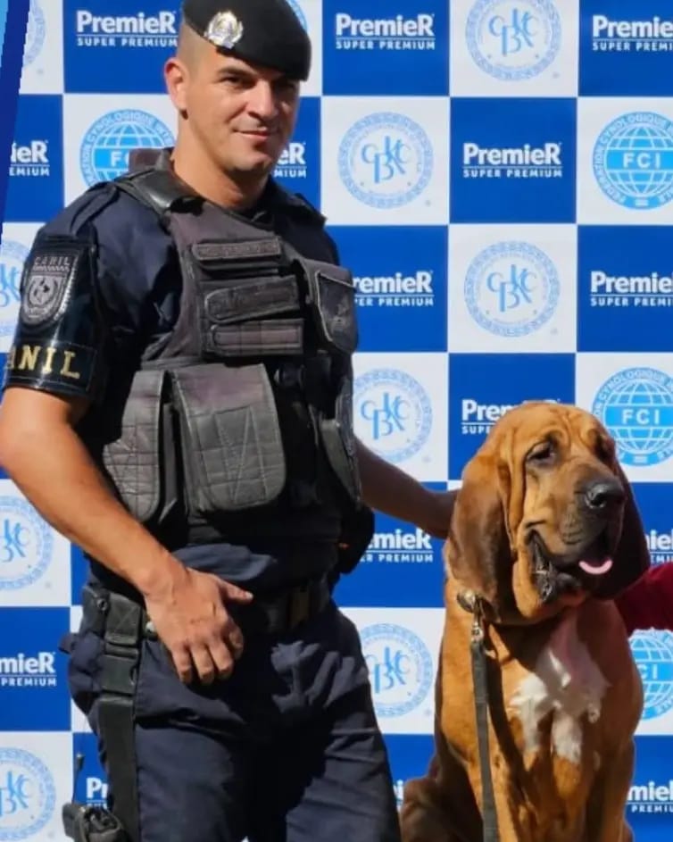 GCM Gilberto e o cão policial