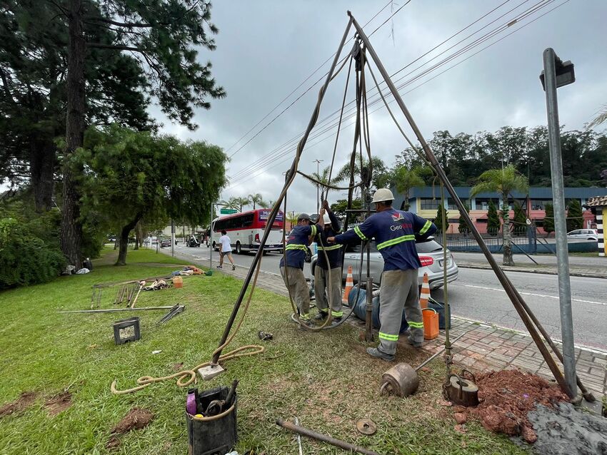 Ribeirão Pires inicia verificação de solo para nova etapa do viaduto estaiado