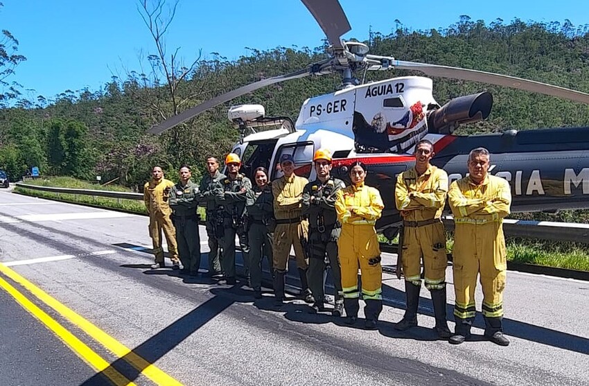 Comando de Aviação e Corpo de Bombeiros salvam turista perdido em trilha