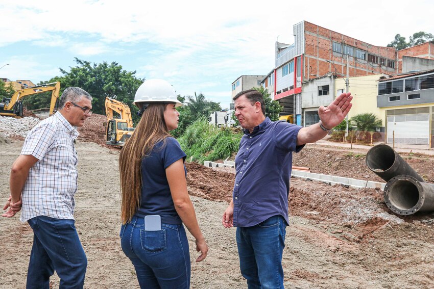 Em São Bernardo, canalização do córrego do Pq. Bandeirantes e Pq. Florestal avança e atinge 30% de obras concluídas