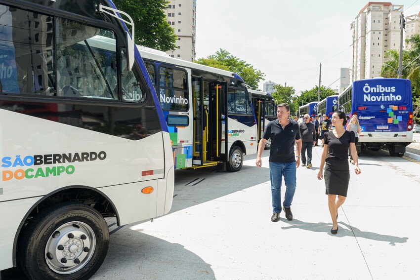 Orlando Morando vistoria ônibus