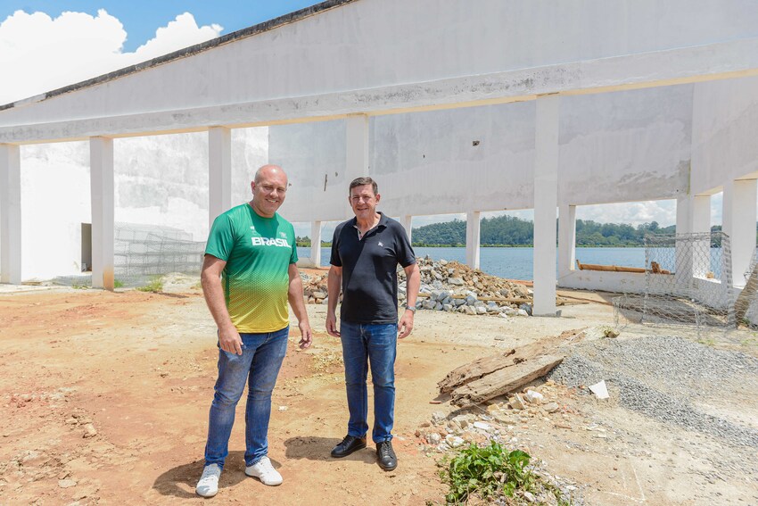 Em S.Bernardo, obra do Centro de Esportes Aquáticos avança e atinge 50%