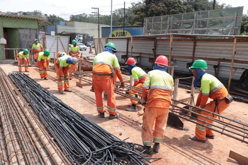 Ribeirão Pires inicia fabricação das estacas de sustentação do viaduto estaiado