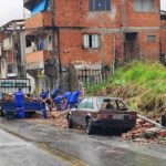 muro caído em São Bernardo