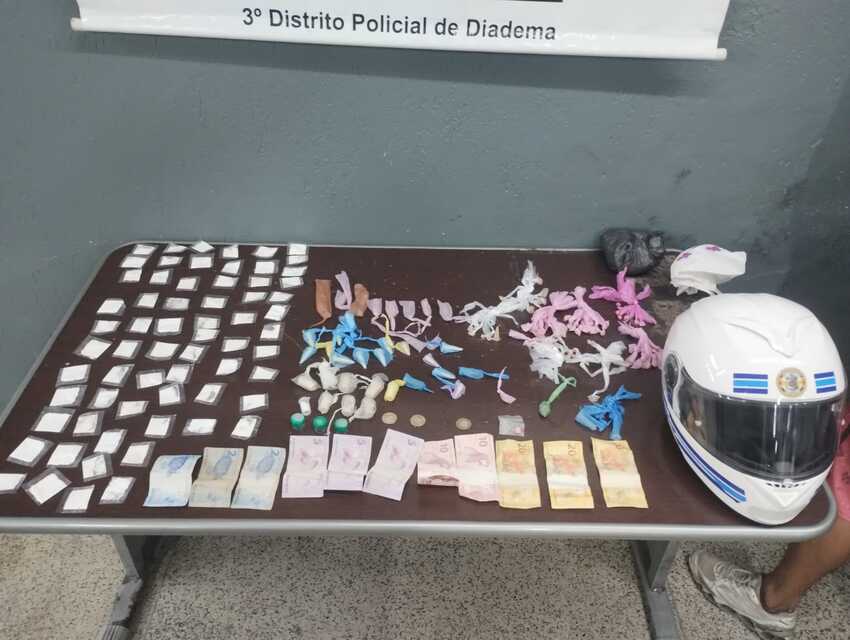 GCM Diadema prende suspeito de tráfico de drogas no Canhema