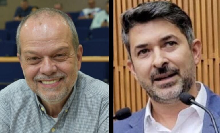 Tite Campanella e Eduardo Leite