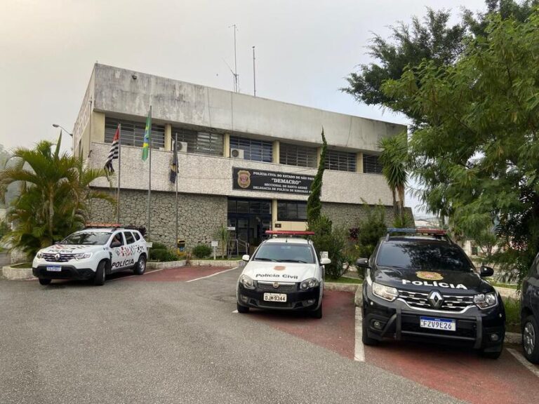 fachada da delegacia de Ribeirão Pires