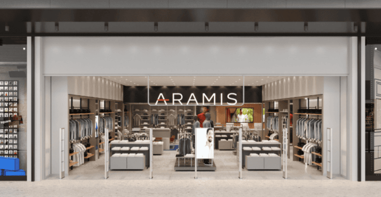 Fachada da Aramis no Outlet Premium