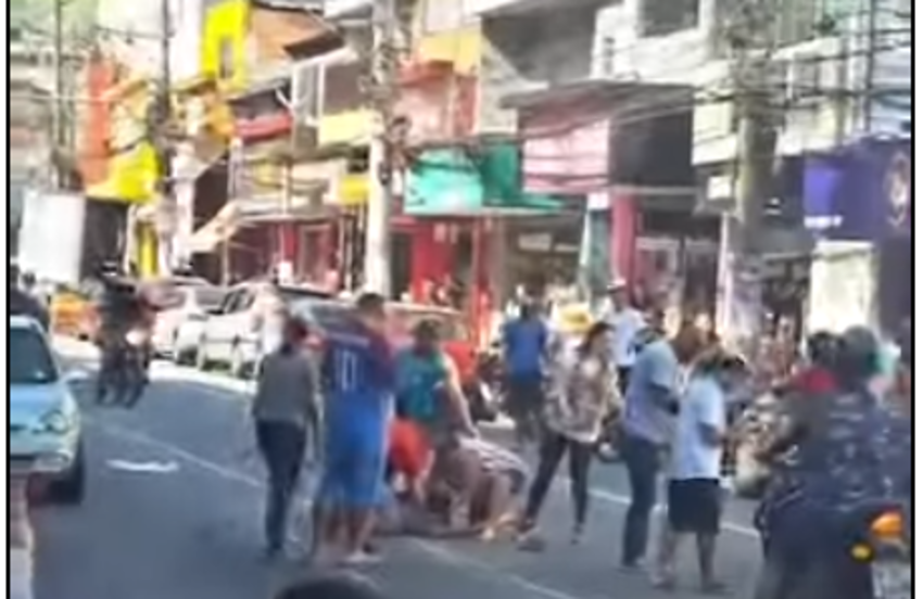 Vídeo mostra momento de socorro após atropelamento na vila São Pedro