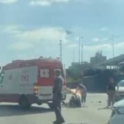 Acidente entre duas motos no Bairro Assunção é registrado em vídeo por seguidor