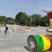 Pista de skate do Parque Ana Brandão recebe novos obstáculos