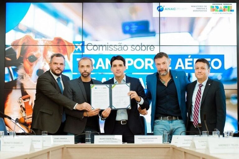 CASO JOCA: deputado Marangoni participa de cerimônia que cria comissão que discute o transporte aéreo de animais pelo Ministério dos Aeroportos e Anac