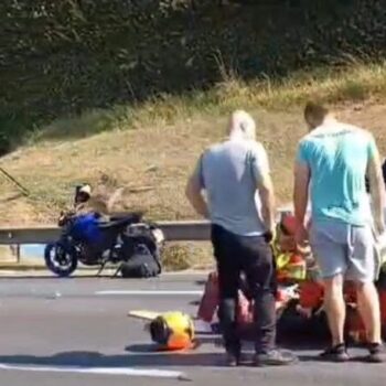 S.Bernardo registra Acidente entre moto e caminhão no Km 20 da Anchieta