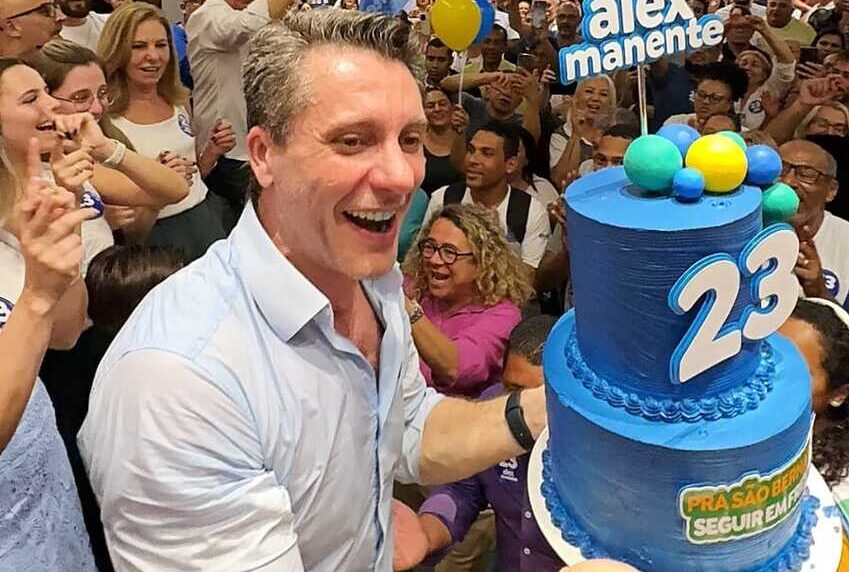 , Alex Manente inaugura comitê em São Bernardo e celebra aniversário