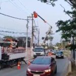 Enel fazendo reparo