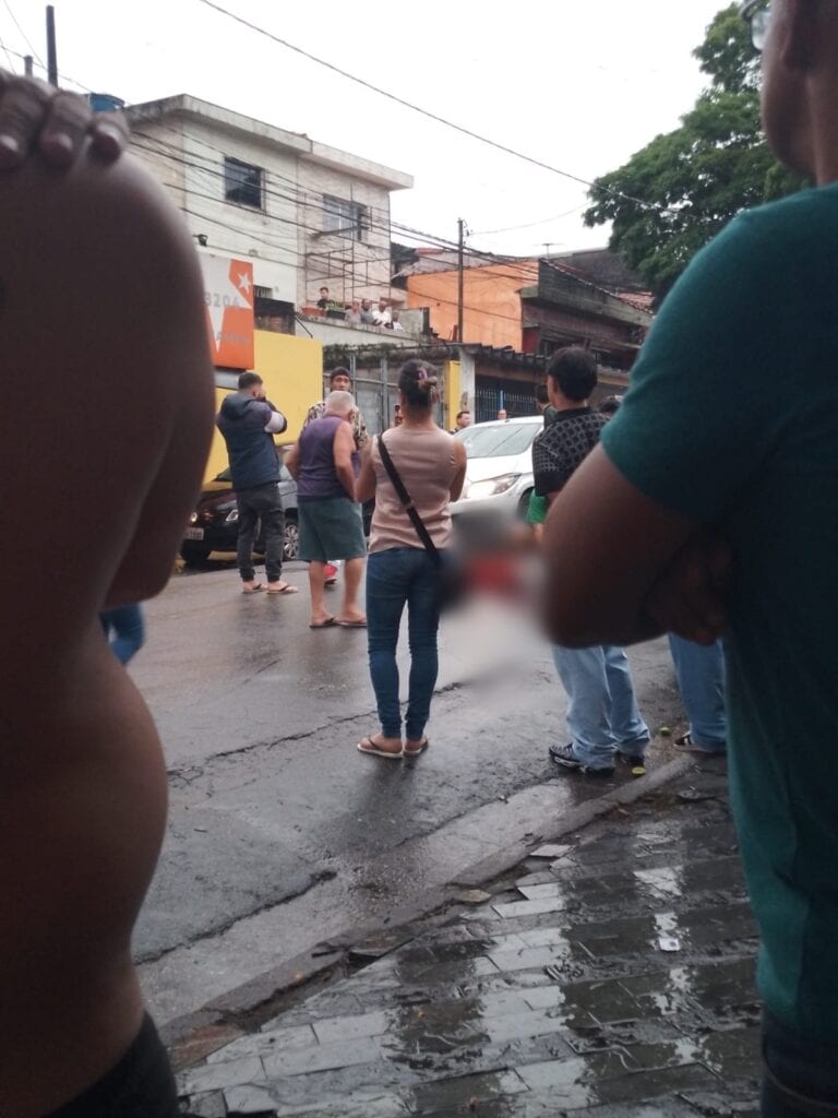 atropelado no chão