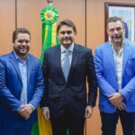 Deputado Marangoni recebe o prefeito eleito de Santo André, Gilvan, para reuniões com ministros em Brasília