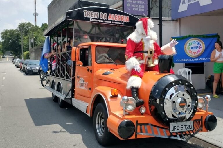 Show de Natal e Passeio de Trenzinho gratuitos agitam a Paulicéia