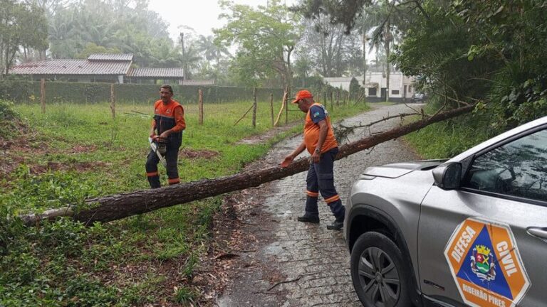 Defesa Civil de Ribeirão Pires atende 80 ocorrências após chuva de sexta-feira