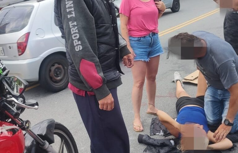 mulher atropelada