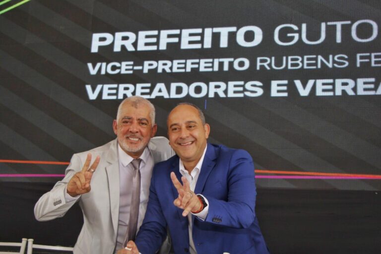 Guto Volpi e Rubens Fernandes são empossados para novo mandato em Ribeirão Pires