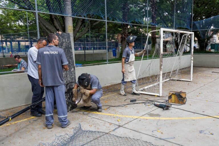 Prefeitura de São Caetano revitaliza as quadras do Chico Mendes dentro do Programa São Caetano Cidade Linda