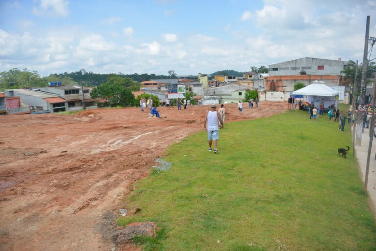 Nova praça no Jardim das Oliveiras vai beneficiar 5 mil moradores em São Bernardo. Foto: Divulgação/PSBC