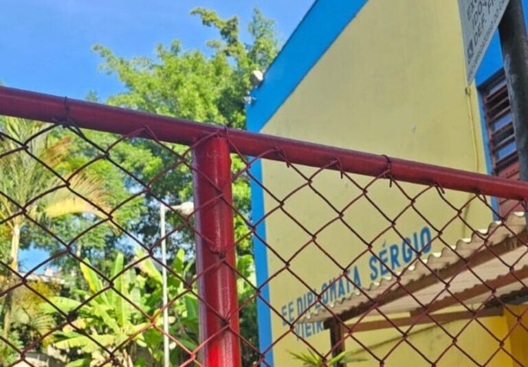 Escola estadual em São Bernardo suspende aulas presenciais por 30 dias após queda de árvores e desmoronamento 