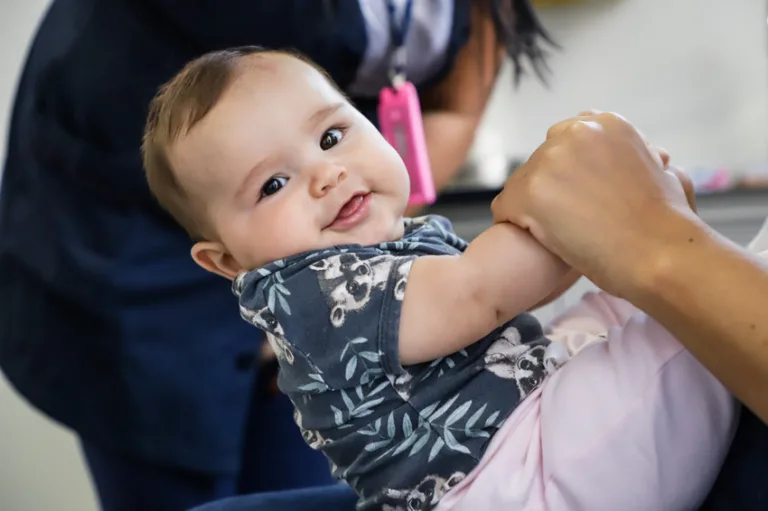bebê sendo vacinado em São Caetano